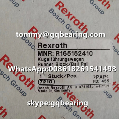 Rexroth R165152410 Stahlmaterial Flansche Typ Schwerlaststandardauflage Standardlänge Standardhöhe Kugelschienenläuferblock